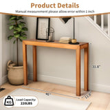 46 inch Pinewood Table, Console Table Entrance Table, Narrow Sofa Table for Living Room 52405721