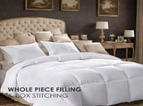 Four-pack of 100% polyester brushed single quilted comforters with microfiber filling, a down 74873046