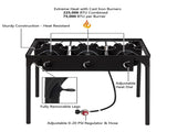 Outdoor Camp Stove High Pressure Propane Gas Cooker Portable Cast Iron Patio Cooking 15455210