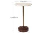 Drink Table, White Marble 42993231