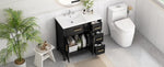 ZUN 36" Bathroom Vanity with Sink Top, Bathroom Vanity Cabinet with Two Doors and Three Drawers, Solid N725P198316B