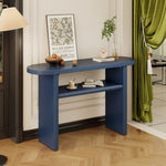 ZUN TREXM Elegant Minimalist Console Table with Rounded Edges and Sturdy Shelf Design for Entryway, N715P195554M