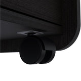 Nightstand 22"H, Two Drawers, Superior Top, Metal Handle, Black B097133085