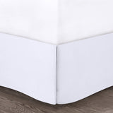 5 Piece Microfiber Ruffled Comforter Set White Cal King B03596867