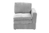 1pc LAF/RAF One Arm Chair Modular Chair Sectional Sofa Living Room Furniture Granite Morgan Fabric B011126789