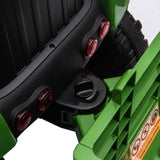 ZUN 12V Kids Ride On Tractor with Trailer, Battery Powered Electric Car w/ Music, USB, Music, LED W2181137374