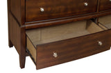 Transitional Style Bedroom Furniture 1pc Dresser of 6x Drawers Dark Cherry Finish Wooden Furniture B011134288