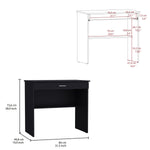 ZUN 80 C Writting Desk, Compact Workstation with Drawer and Lower Shelf B200P173209