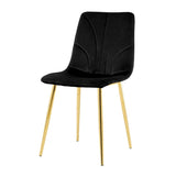 Modern simple light luxury dining black home bedroom stool back dressing student desk W210122575