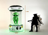 7.4ft Halloween Inflatable Alien in Stasis Pod, Sci-Fi Horror Area 51 Decor with Green Disco Light, 26722409
