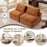 Modular Sofa,No Armrests,At will DIY,Soft Chenille Fabric,Neck W2108P261274
