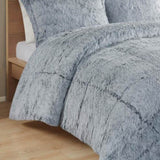 King/Cal King Shaggy Long Fur Comforter Mini Set B035129363
