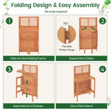 Foldable outdoor garden potted plant platform 59275264
