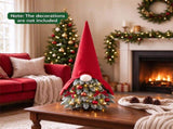2.5 FT Pre-Lit Tabletop Christmas Tree, Santa Themed Mini Artificial Xmas Tree with 20 Warm White 52756468