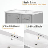 ZUN 30" Bathroom Vanity , Modern Bathroom Cabinet with Sink Combo Set, Bathroom Storage Cabinet with a 83424418