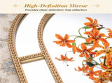 36x24 Inch Decorative Wall Mirror with Sturdy Metal Frame, Modern Accent Mirror for Bathroom Hallway 41613943