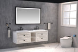 Bathroom led mirror is multi-functional and each function is controlled by a smart touch button. W2152130269