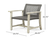 HAMPTON WOOD AND WICKER DINING CHAIR 60400.00MBLK