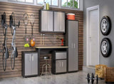 Floating Garage Cabinet in Dark Gray B365P410806
