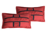 7 Piece Comforter Set Microfiber Ruffle and Patchwork Bedding Set 39830647