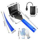 4-Piece Multi-Function Decorative Pull-Off Tool Set for Baseboards, Tiles, and Wood Removal - Blue 55814248