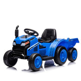 ZUN 12V Kids Ride On Electric Tractor Black Knight,Kids Ride On Toy.2WD,Non-skid tires, steering wheel, 38466080