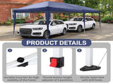 10'x20' Instant Pop Up Canopy Tent Blue, 6 Side Panels 2 Doors 4 Mesh 45955673