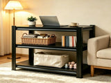 3-Tier Metal Storage Rack with Adjustable Shelves, Multi-purpose Organizer for Living Room, Kitchen, 82621458