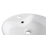 Ceramic Rotundity Above Counter White Bathroom Sink Art Basin W999P363287