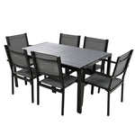 ZUN High-quality Steel Outdoor Table and Chair Set, Suitable for Patio, Balcony, Backyard. 17874316