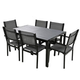 ZUN High-quality Steel Outdoor Table and Chair Set, Suitable for Patio, Balcony, Backyard. 17874316