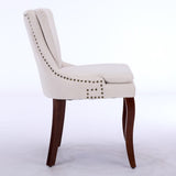 Modern Dining Set of 2,Double-layer Cushioned Chenille fabric Upholstered Accent Side Leisure W1143P207917