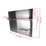 ZUN Range Backsplash Shelf 36 x30.7 Inch Range Hood Wall Shield for Range Hood Stainless Backsplash 57281407