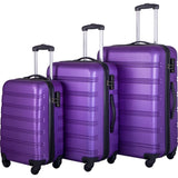 3 Piece Luggage Set Hardside Spinner Suitcase with TSA Lock 20" 24" 28" Available 83145611