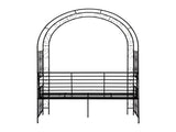 Arc Roof Double Layer With Chair Iron Arch Courtyard Black 53368392