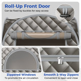 Sauna Room for Home Spa RelaxationSteam Generator Gray 09552087