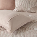 Cotton Jacquard Comforter Set Blush Full/Queen B035128789