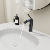 Matte Black Single Handle Lavatory Basin Sink Faucet W1217P214964