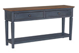 60 inch Sofa Table, No Assembly Required, Corduroy Blue Finish B108P193075