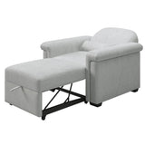ZUN 3 in 1 Convertible Sleeper Chair Sofa Bed Pull Out Couch Adjustable Chair with Pillow, Adjust 54854249