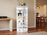 Rotating Shoe Rack Tower, 8-Tier Spinning Storage Rack, Free Standing 360&deg Revolving Shoe 39772527