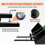 VEVOR Pallet Forks, 2000 lbs Clamp on Pallet Forks, 43" Total Length Tractor Bucket Forks with T3342P311749