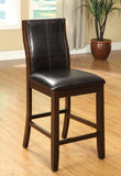 Transitional Dining Room Counter Height Chairs Set of 2pc High Chairs only Brown Cherry Unique B011P156648