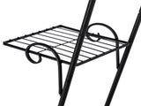 One Pack Black Paint 31 Inch High Arch 4 Layers 6 Vertical Stripes Potted Plant Frame 46699207