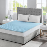 All Season Reversible Hypoallergenic 1.5" Cooling Mattress Topper B03595112