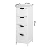 ZUN White Bathroom Storage Cabinet, Freestanding Cabinet with Drawers 42265539