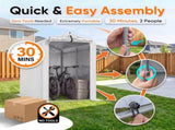 Outdoor Storage Shed, Waterproof Storage Shelter, Wind Resistant Tent with Roll-Up Zipper Door & 32451951