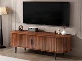 TV Stand, 47" Modern TV Console Table with Storage Compartment and Sliding Door, Gaming W2641P329199