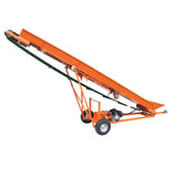 Firewood Conveyor 6.5HP 208cc Gasoline Powered 19.7" Width PVC Belt Wood Conveyor Lifter Elevator N818P194902O
