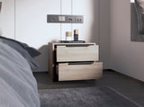 Cannon 2-Drawer Nightstand Light Grey B06280502